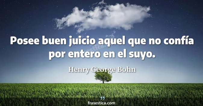 Cita de Henry George Bohn