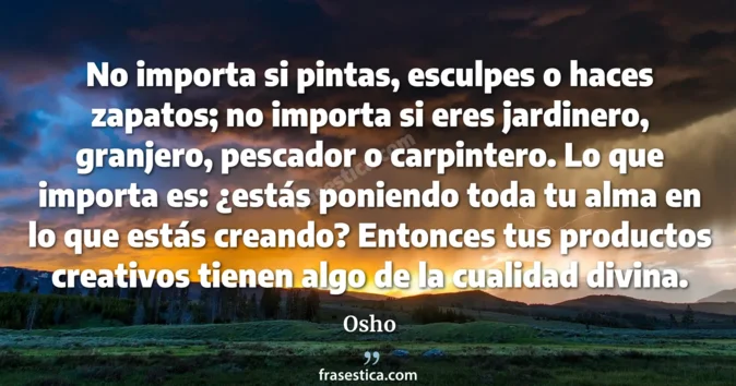 Cita de Osho
