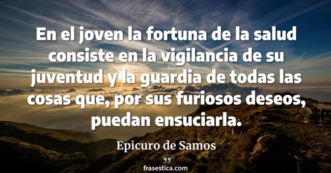 Cita de Epicuro de Samos