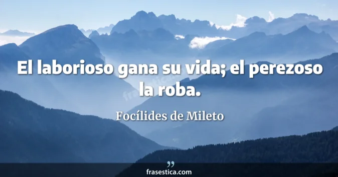 Cita de Focílides de Mileto