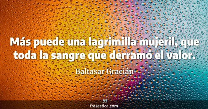 Cita de Baltasar Gracián
