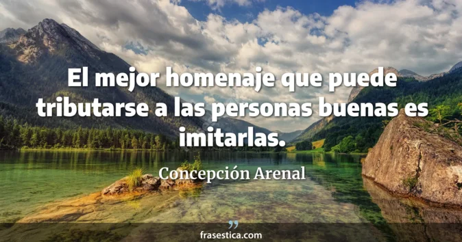 Cita de Concepción Arenal