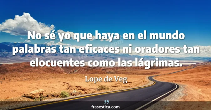 Cita de Lope de Veg