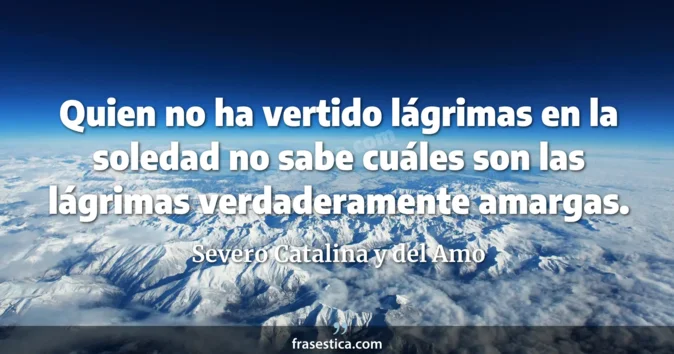 Cita de Severo Catalina y del Amo