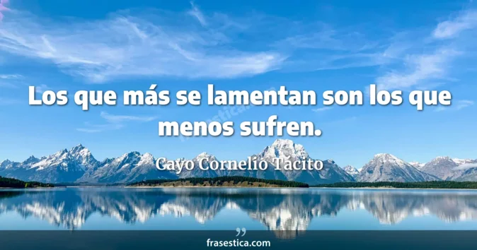 Cita de Cayo Cornelio Tácito