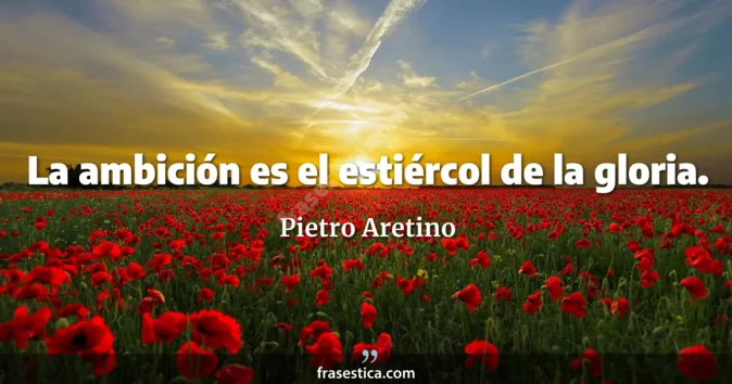 Cita de Pietro Aretino
