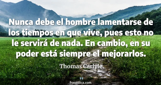 Cita de Thomas Carlyle