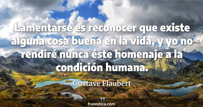 Cita de Gustave Flaubert