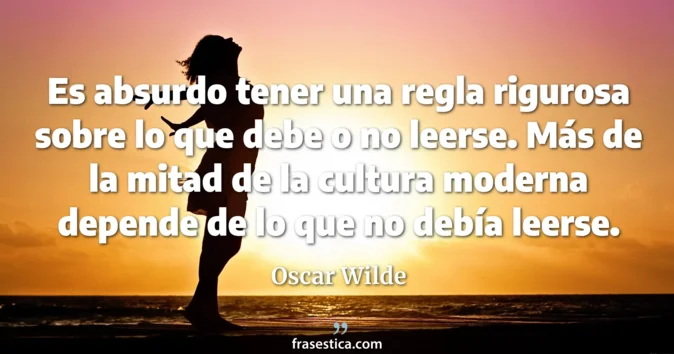 Cita de Oscar Wilde