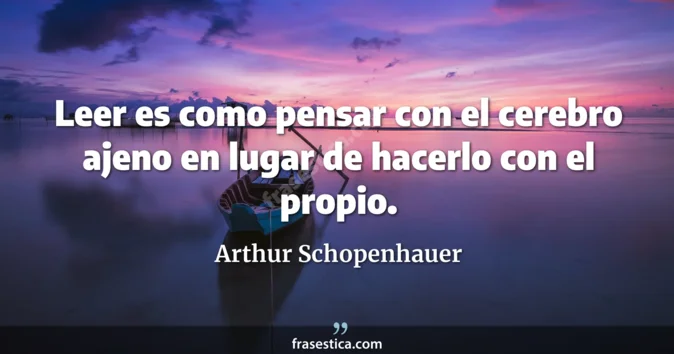 Cita de Arthur Schopenhauer