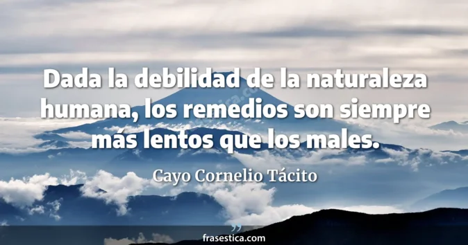 Cita de Cayo Cornelio Tácito