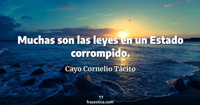 Cita de Cayo Cornelio Tácito
