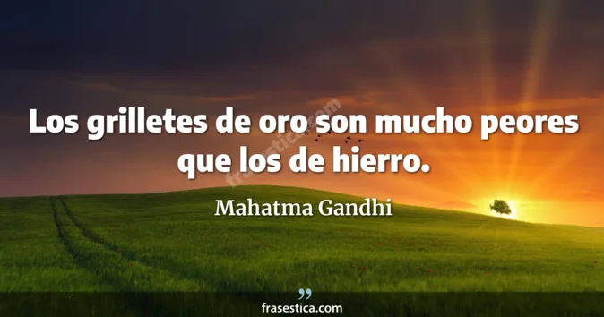 Cita de Mahatma Gandhi