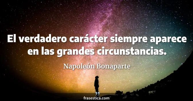 Cita de Napoleón Bonaparte