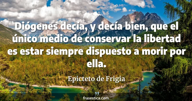 Cita de Epicteto de Frigia
