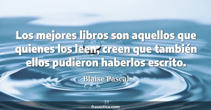 Cita de Blaise Pascal