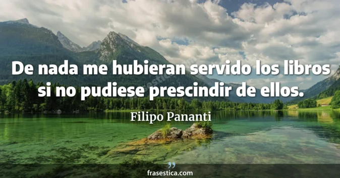 Cita de Filipo Pananti