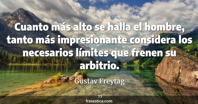 Cita de Gustav Freytag