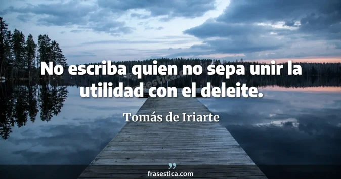 Cita de Tomás de Iriarte