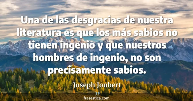 Cita de Joseph Joubert