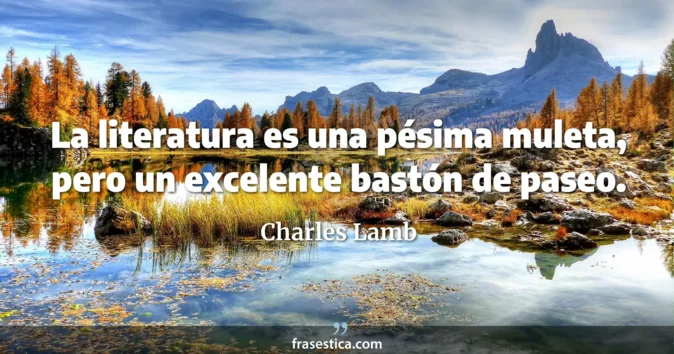 Cita de Charles Lamb