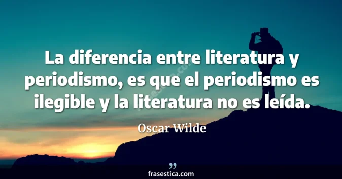 Cita de Oscar Wilde