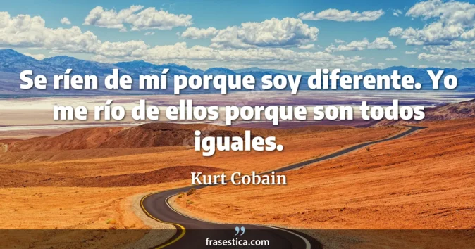Cita de Kurt Cobain