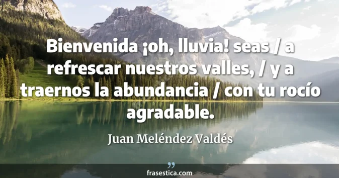 Cita de Juan Meléndez Valdés