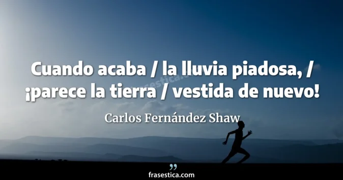 Cita de Carlos Fernández Shaw