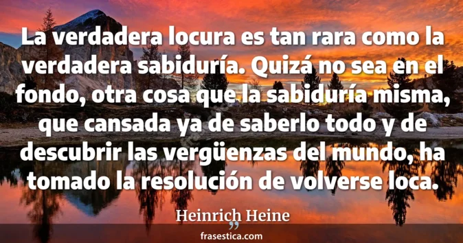 Cita de Heinrich Heine