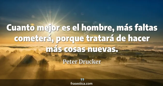 Cita de Peter Drucker