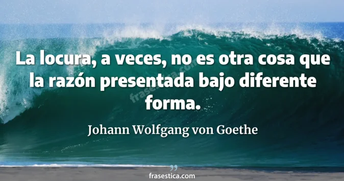 Cita de Johann Wolfgang von Goethe