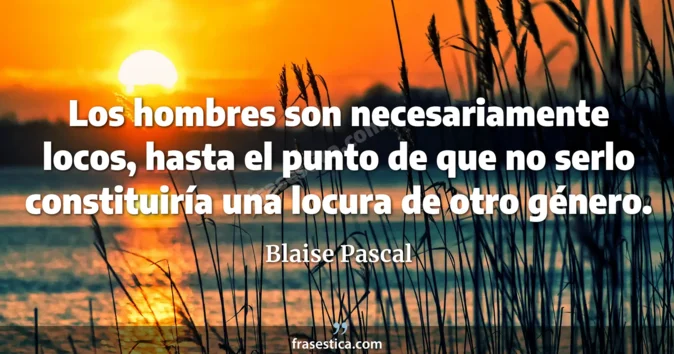 Cita de Blaise Pascal