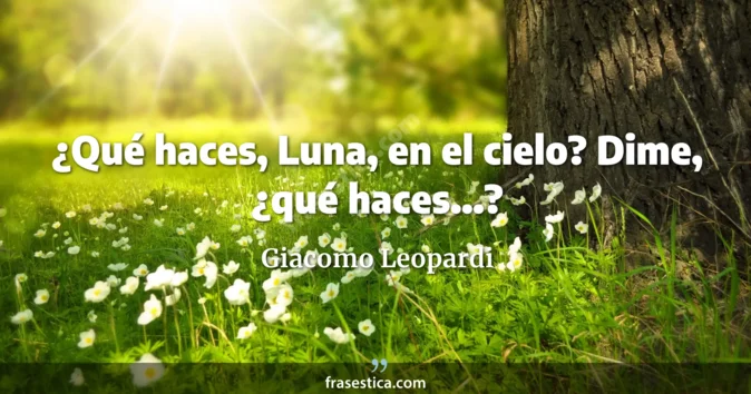 Cita de Giacomo Leopardi