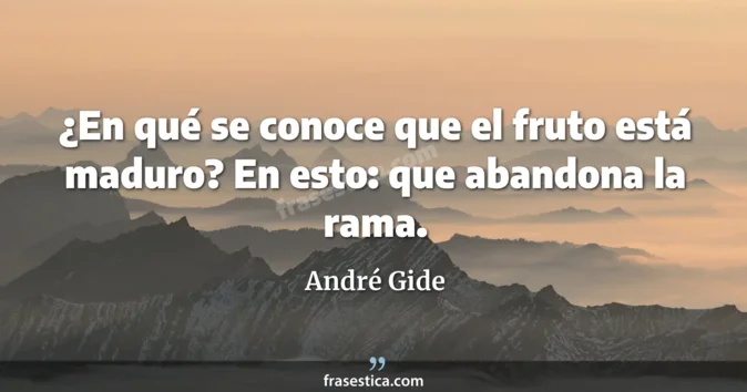Cita de André Gide