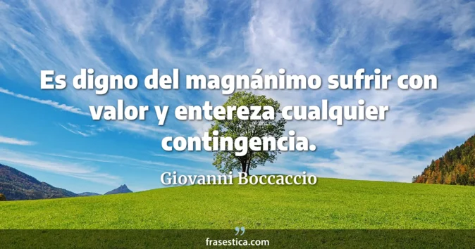 Cita de Giovanni Boccaccio