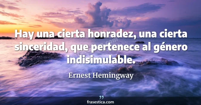 Cita de Ernest Hemingway