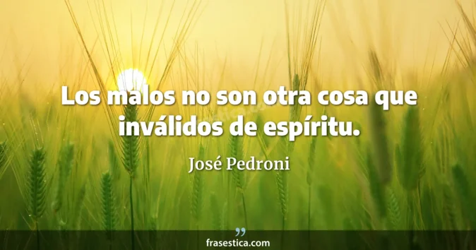 Cita de José Pedroni