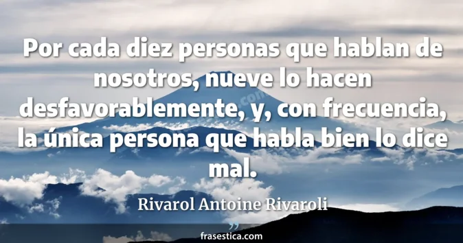 Cita de Rivarol Antoine Rivaroli