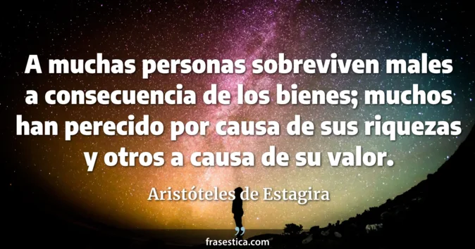 Cita de Aristóteles de Estagira