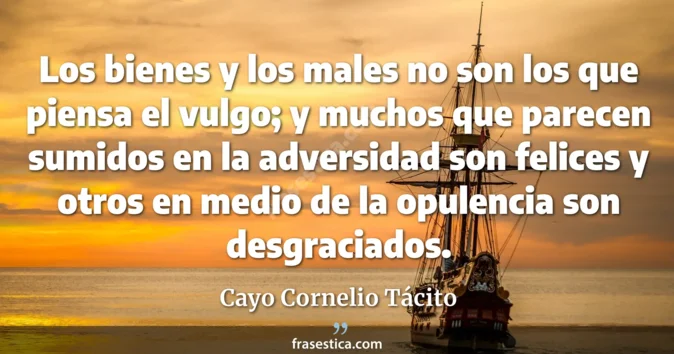 Cita de Cayo Cornelio Tácito