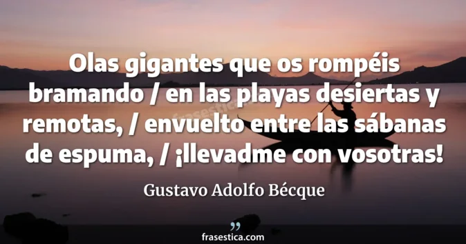 Cita de Gustavo Adolfo Bécque
