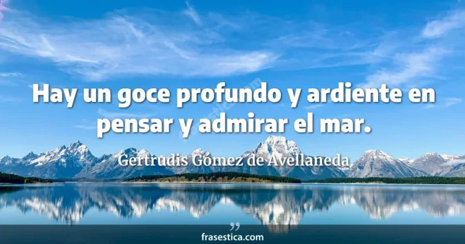 Cita de Gertrudis Gómez de Avellaneda