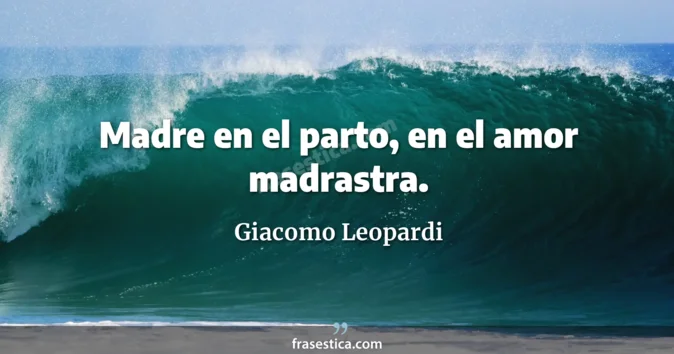 Cita de Giacomo Leopardi