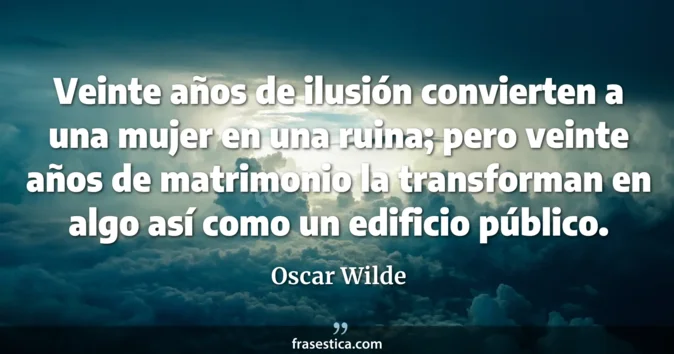 Cita de Oscar Wilde