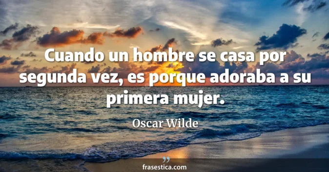 Cita de Oscar Wilde
