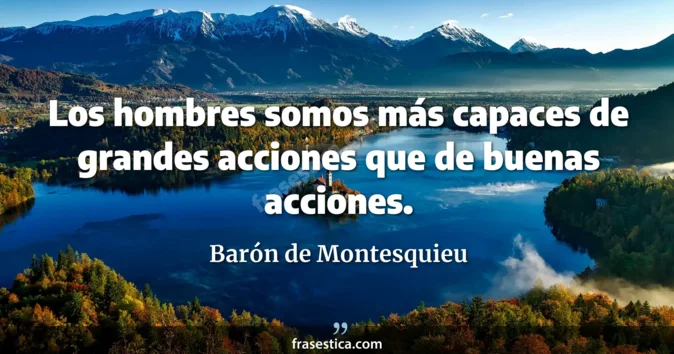 Cita de Barón de Montesquieu