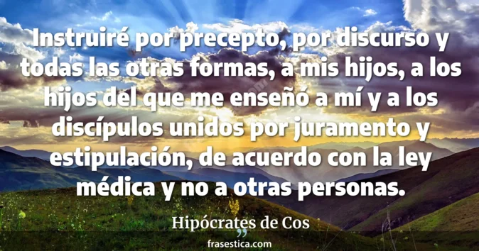 Cita de Hipócrates de Cos