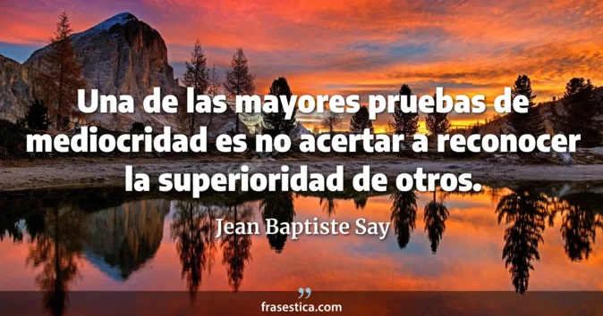 Cita de Jean Baptiste Say