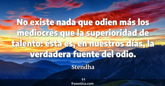 Cita de Stendha